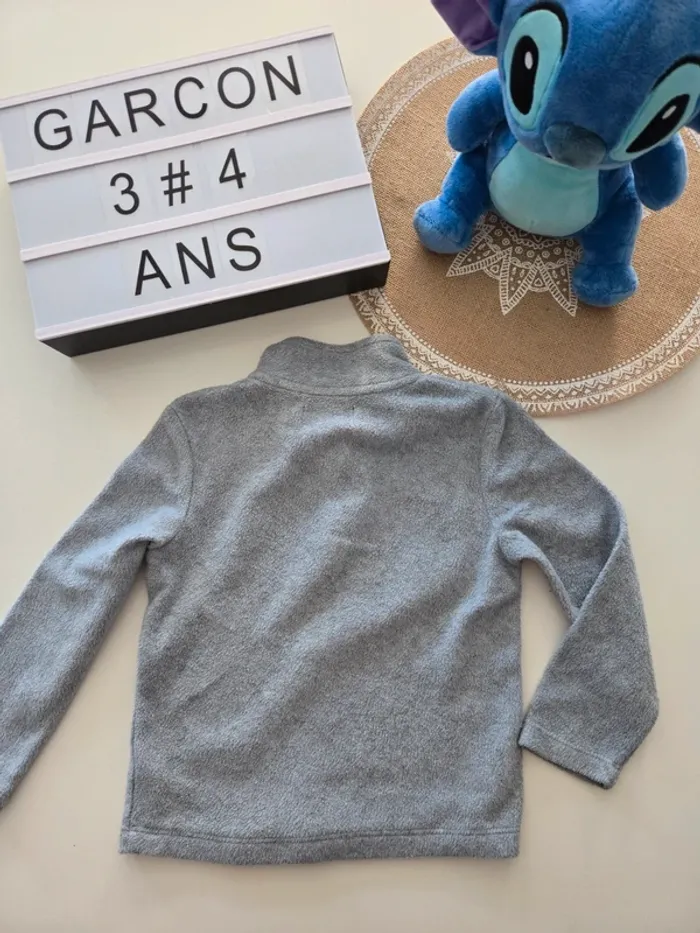 Polaire gris 3_4ans tex - photo numéro 3