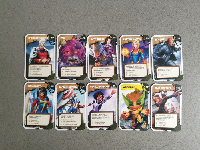 Lot de cartes j'explore l'univers Marvel avec Groot 2024 - photo numéro 4