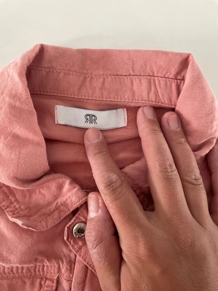 Veste légère taille 10 ans marque la redoute couleur saumon - photo numéro 2