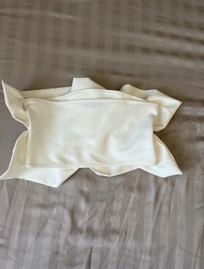 Top bandeau blanc Zara - photo numéro 2