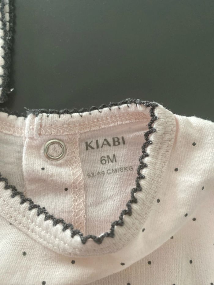 lot de 2 pyjamas fins Kiabi 6 mois - photo numéro 2