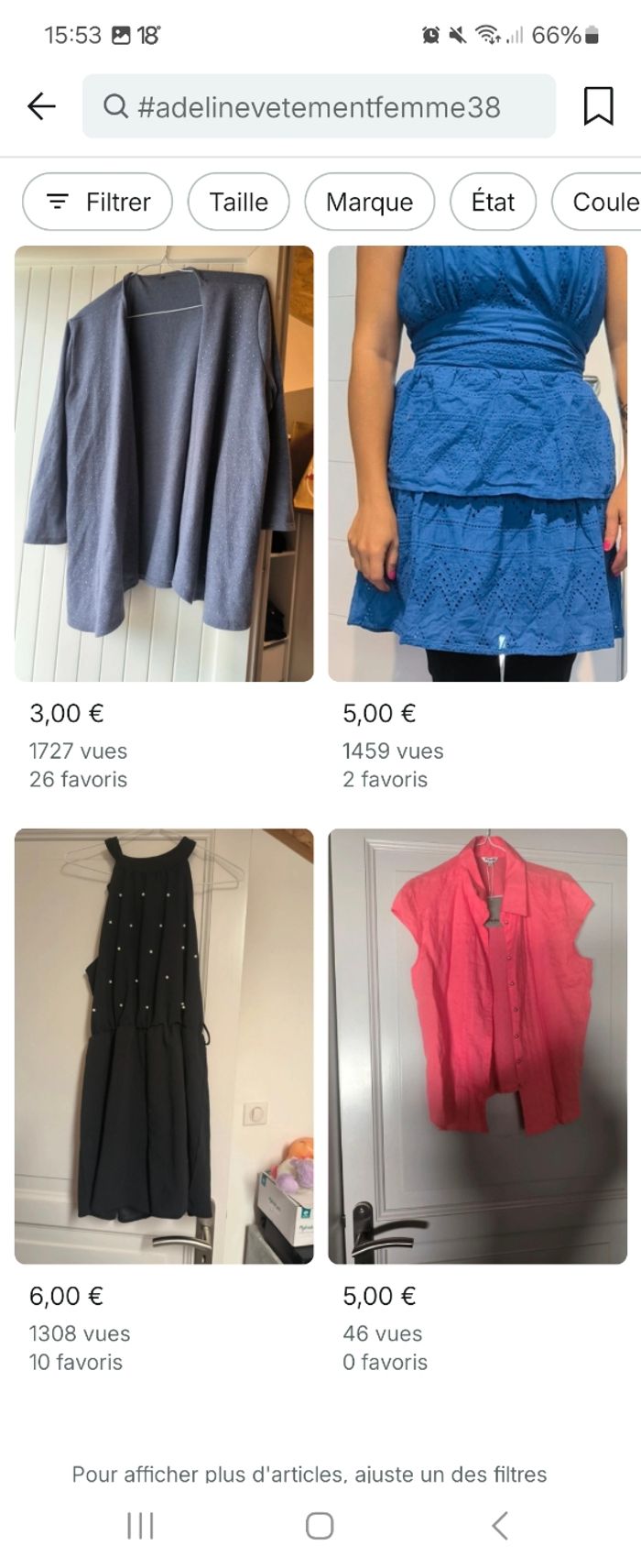 Lot de vetements femme T 38 - photo numéro 6