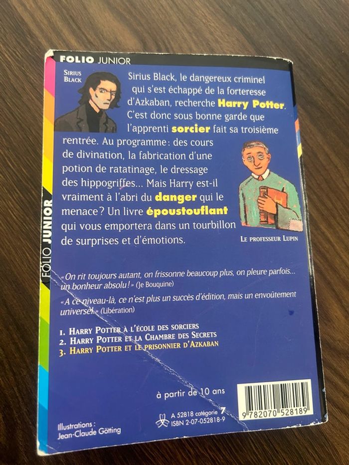 Livre Harry Potter et le prisonnier d’azkaban - photo numéro 2