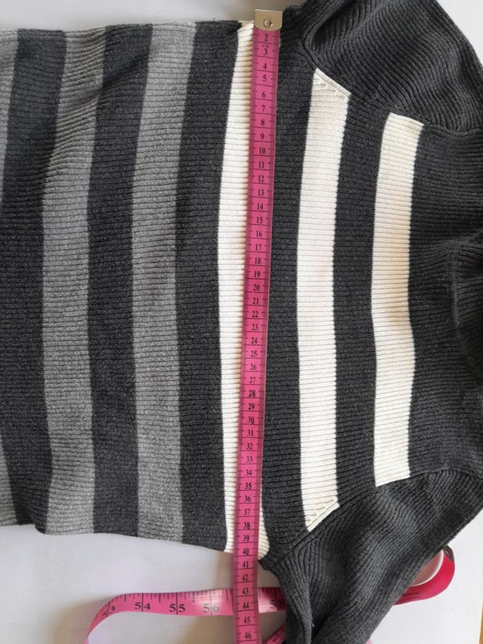 Pull rayé moulant Ralph lauren brodé RL taille M - photo numéro 8