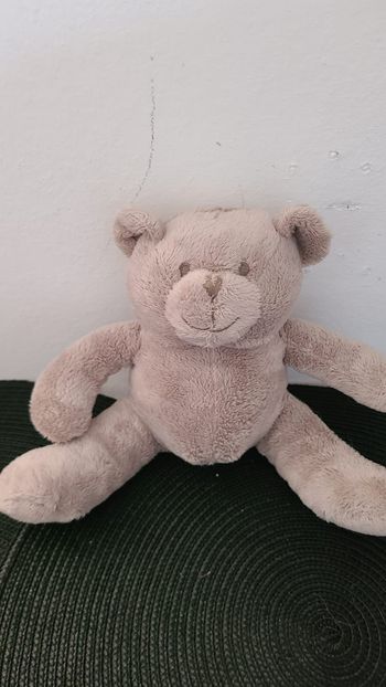 Ours OBAIBI doudou assis marron