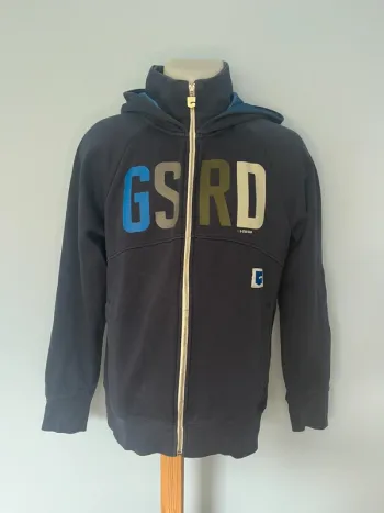 🧥 Gilet à capuche G-STAR bleu marine – Taille L, confort et style urbain