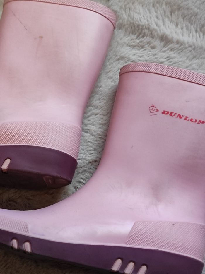 Bottes de pluies rose et violet taille 30 - photo numéro 5