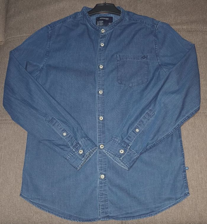 Chemise en jean col Mao Bonobo slim fit taille M