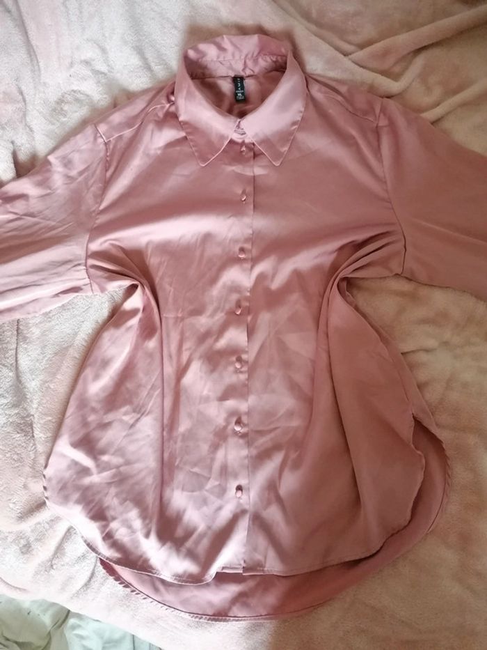 Veste satiné rose