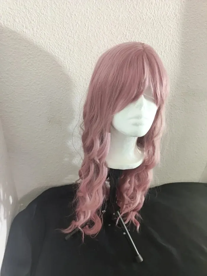 Perruque Naturelle Rose Pastel Luxe Tendance - photo numéro 12
