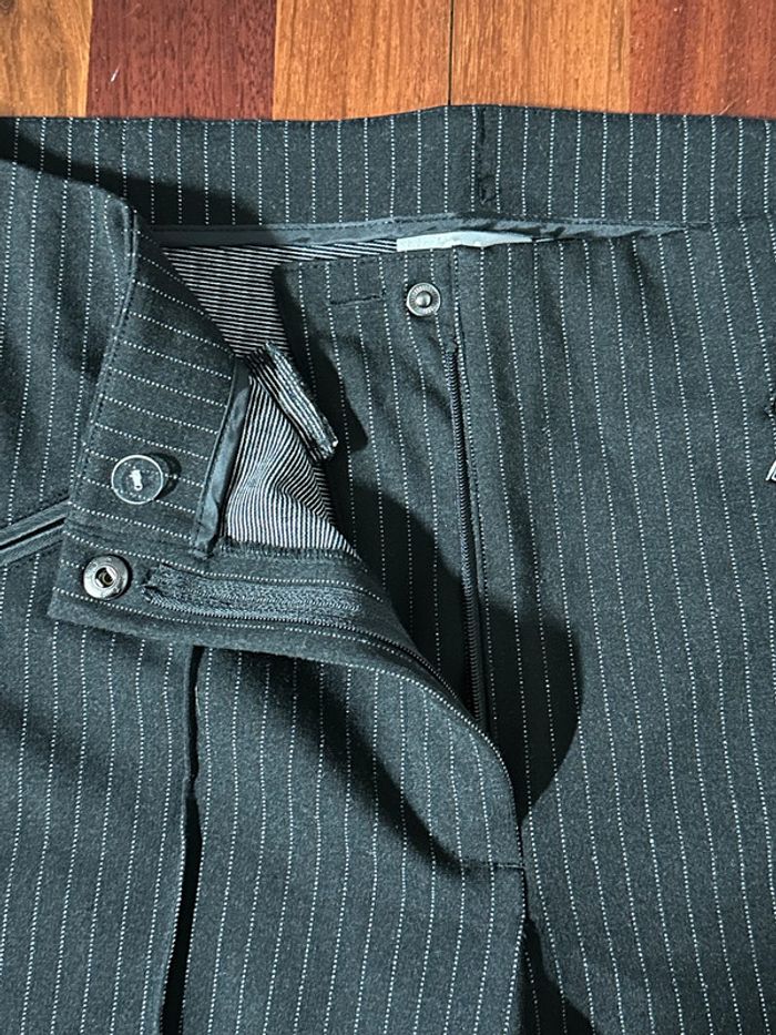C&A - Pantalon noir et blanc rayé - photo numéro 3