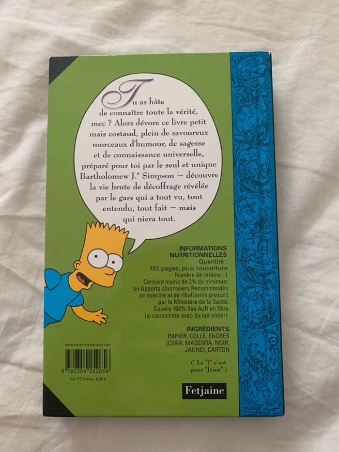 Bart simpsons Mon guide de la vie - photo numéro 2