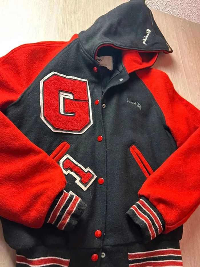 Teddy Varsity College Letterman Vintage “Glenbard East Cheerleading” Made in USA - photo numéro 6