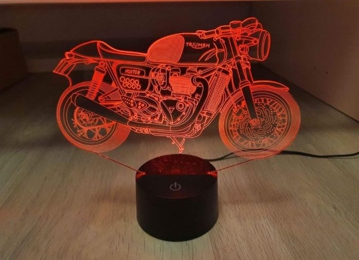 Lampe / Veilleuse Moto 3D