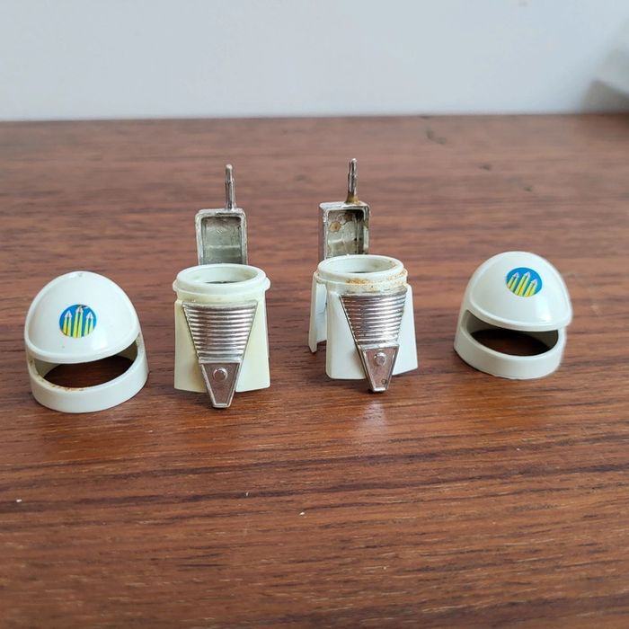 Playmobil playmospace 2 combinaison blanche + 2 casque 3320 3535 3536 3537