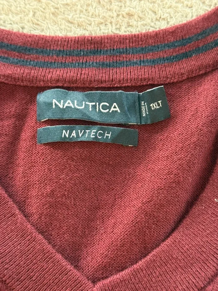 Pull Nautica Navtech bordeaux – Taille 1XL - photo numéro 5
