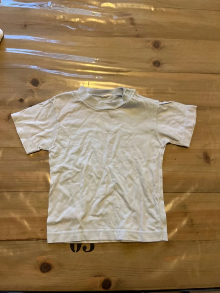 T-shirt bleu ciel Kiabi 12 mois