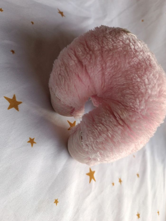 Vintage Doudou peluche plush Teddy chien dog puppy rose pink glace ice cream cône cp - photo numéro 15