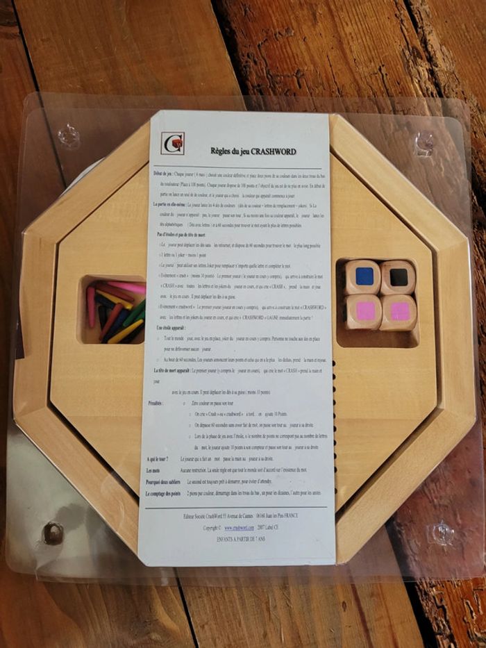 Jeu de société Crashword 1ere édition, rare, collection, jeu de lettres mots