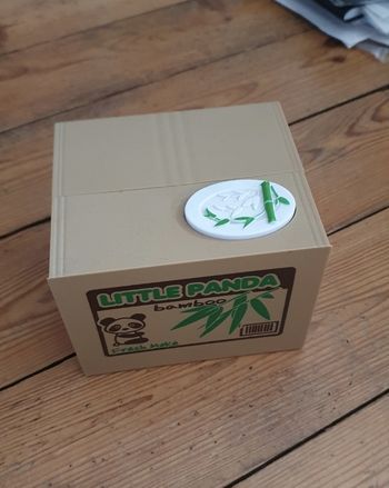 Boîte panda pourboire, tirelire électrique 
