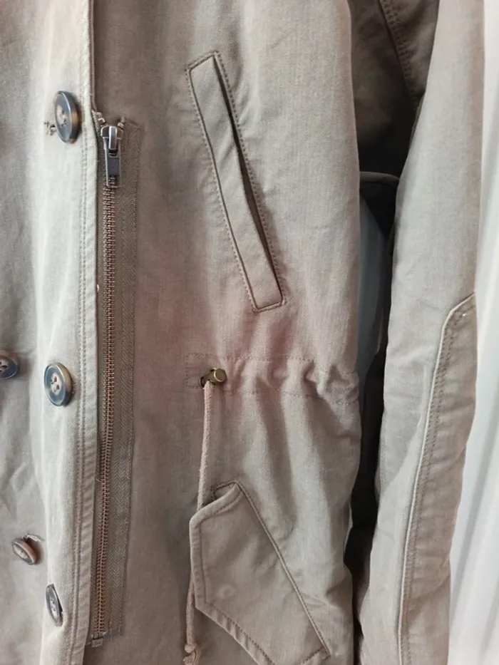 Manteau kaki comptoir des cotonniers - photo numéro 3