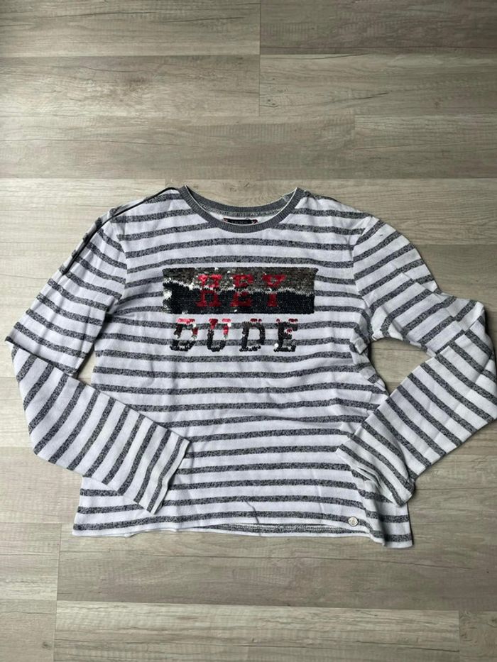 Marinière IKKS taille 12 ans. Tbe.
