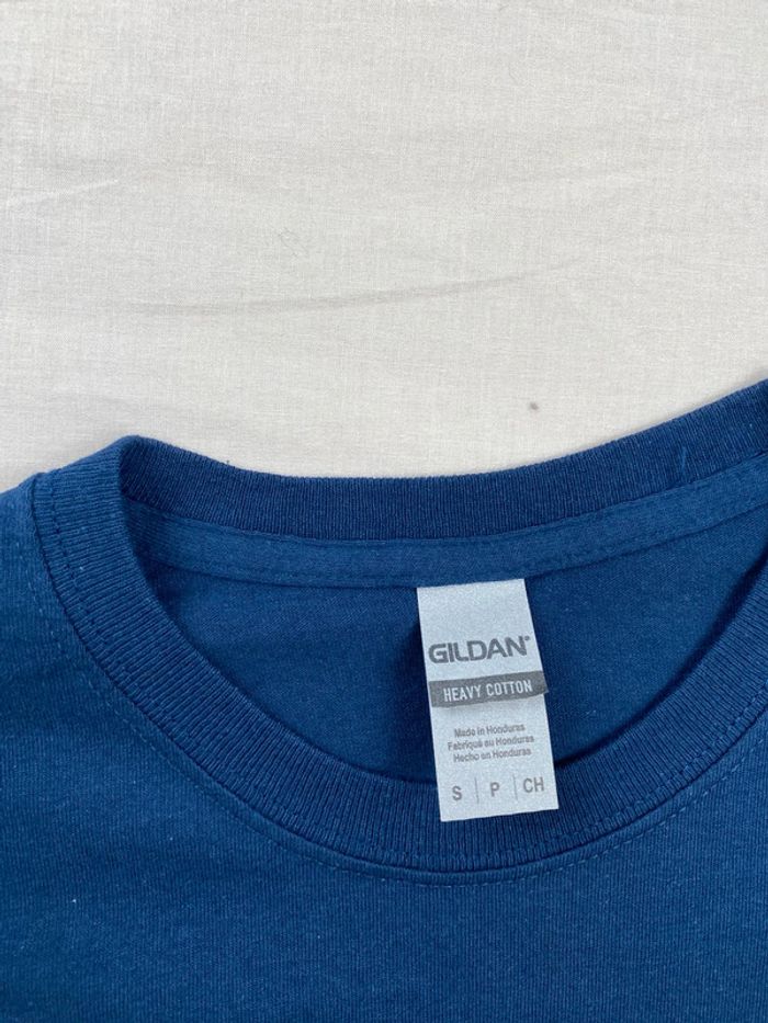 T-shirt imprimé sport USA, homme, été, bleu, S - photo numéro 4