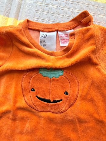 Pyjama velours Citrouille