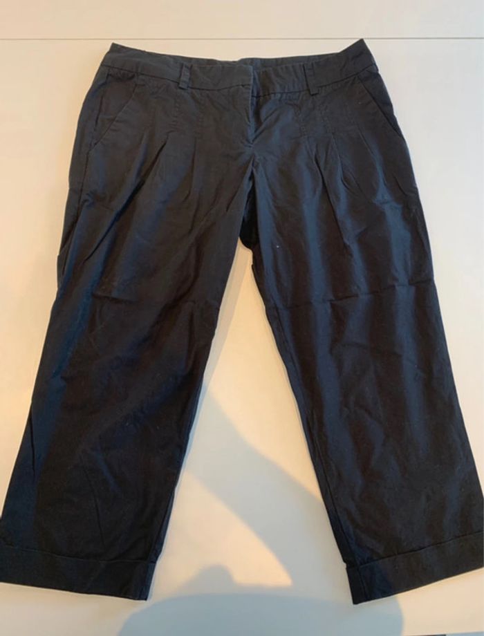 Pantacourt noir Nafnaf femme taille 38