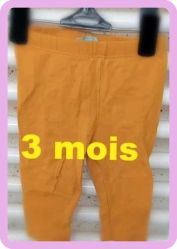 Legging  moutarde Obaïbi Taille  3 mois