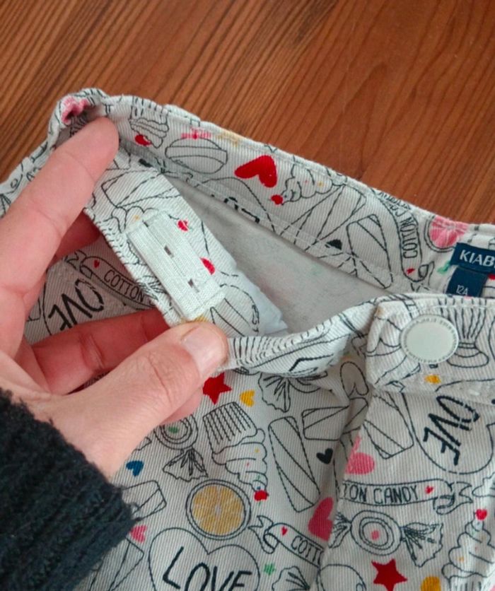 Short fille 12 ans ajustable à la taille par élastiques - photo numéro 3