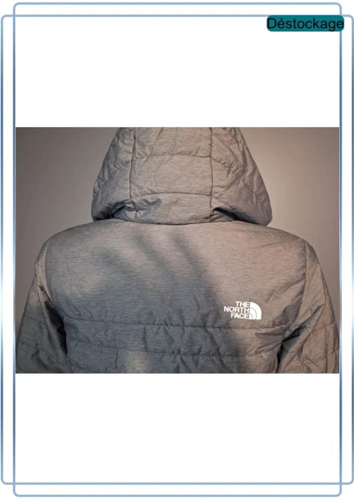 Blouson à capuche the north face gris - taille 14/16 ans ou XS femme - brodé - photo numéro 12