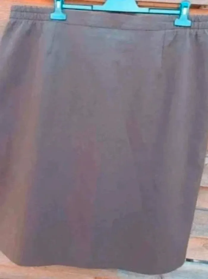 Jupe droite légère - Marron - Taille 56