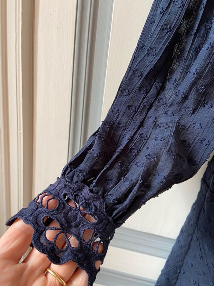 Robe courte bleu marine Claudie Pierlot taille 36 - photo numéro 6