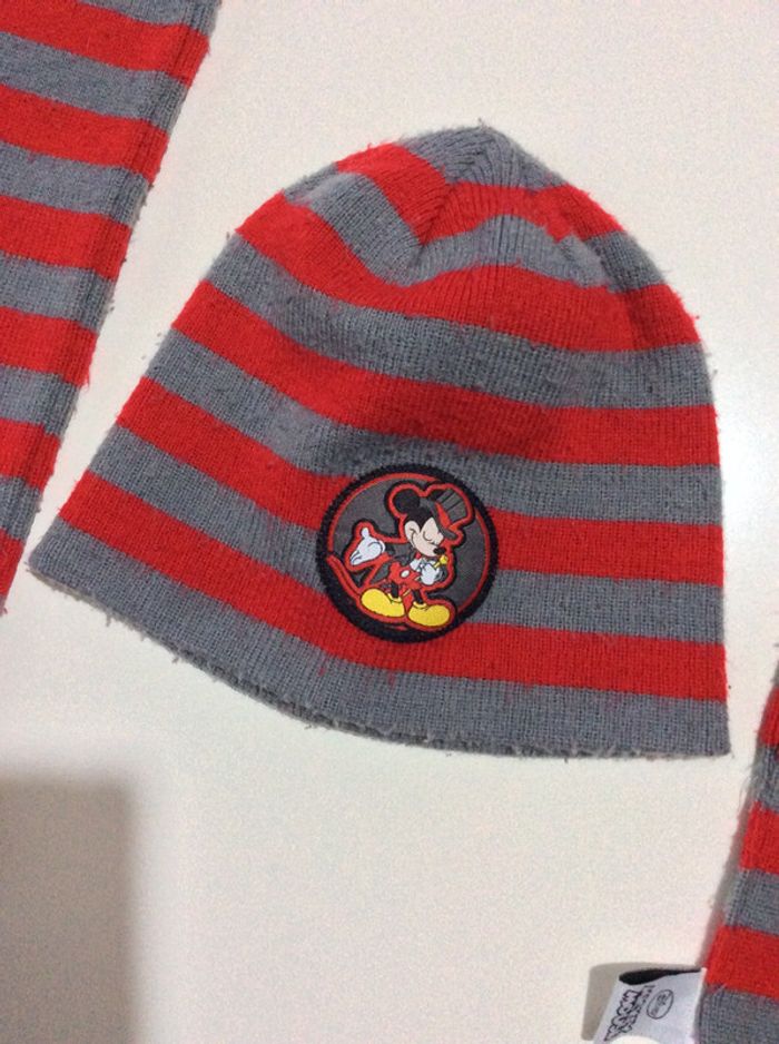 Écharpe et bonnet Mickey - photo numéro 2
