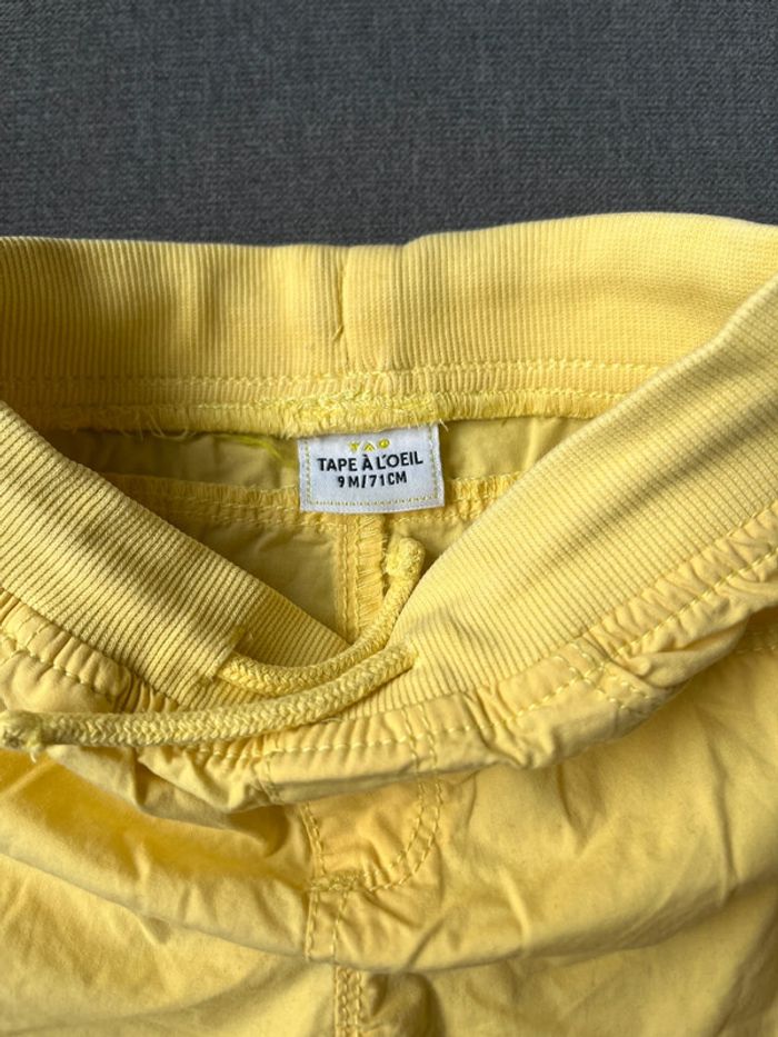 Bermuda jaune TAO 9 mois - photo numéro 3