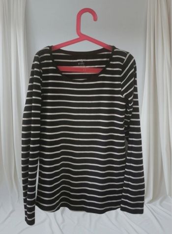 💙🤍Pull Fin Marinière Manche Longue Basic 💙🤍