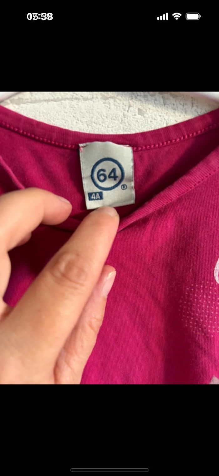 Tee shirt 64 taille 4 ans - photo numéro 2