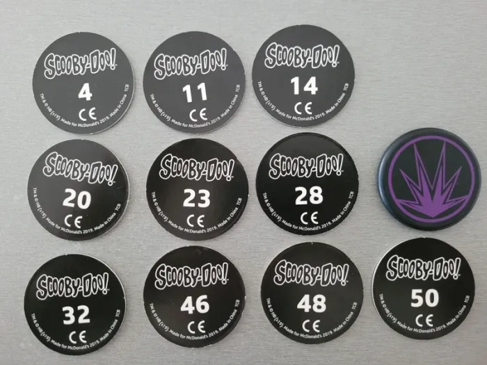 Lot pog scooby doo mcdonald's 2019 - photo numéro 2