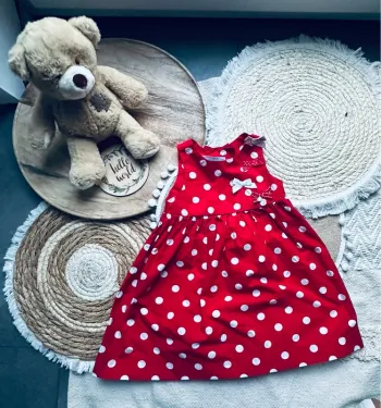 Robe rouge à pois Tartine et Chocolat 18 mois 80 cm