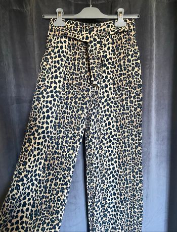 Pantalon léopard fluide