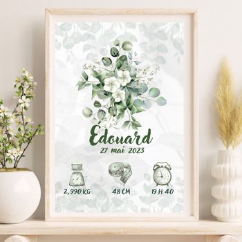 Affiche Naissance Personnalisée