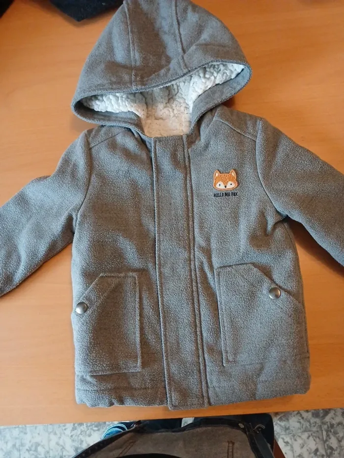 Manteau chaud 18mois renard