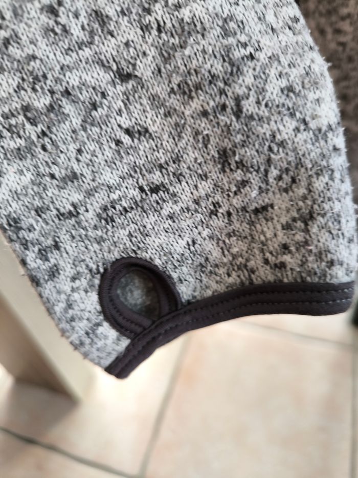 Gilet zippé gris chiné - photo numéro 3