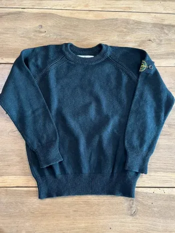 Pull en maille noir Stone Island