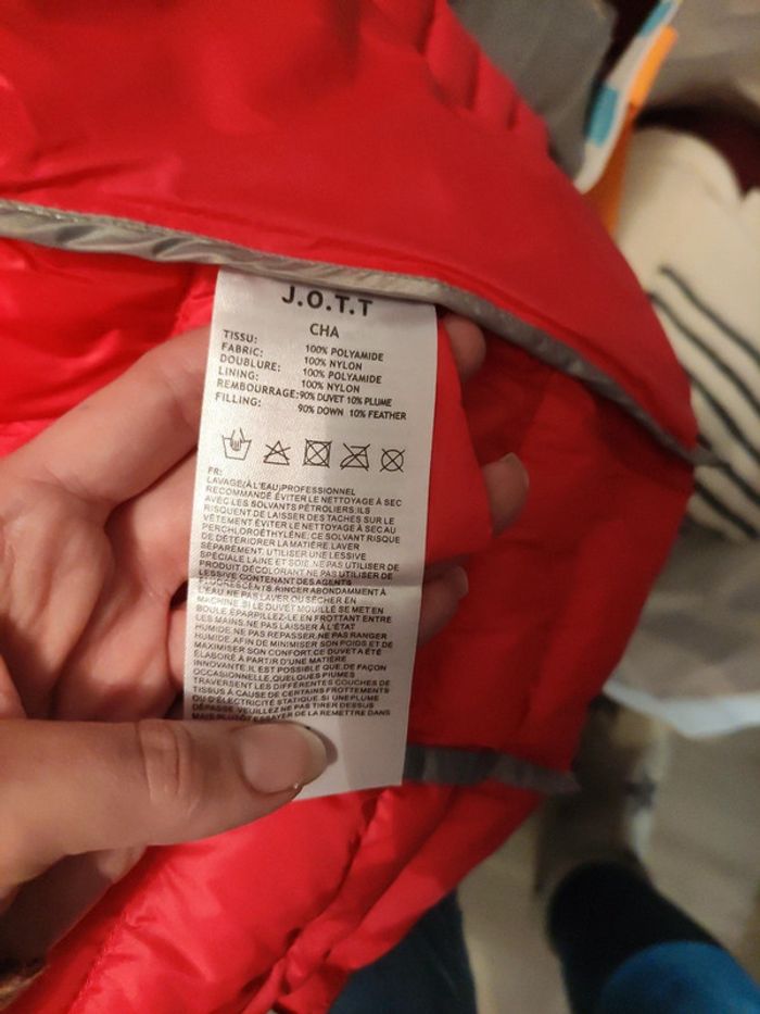 Doudoune Jott cha rose XS col simple - photo numéro 6
