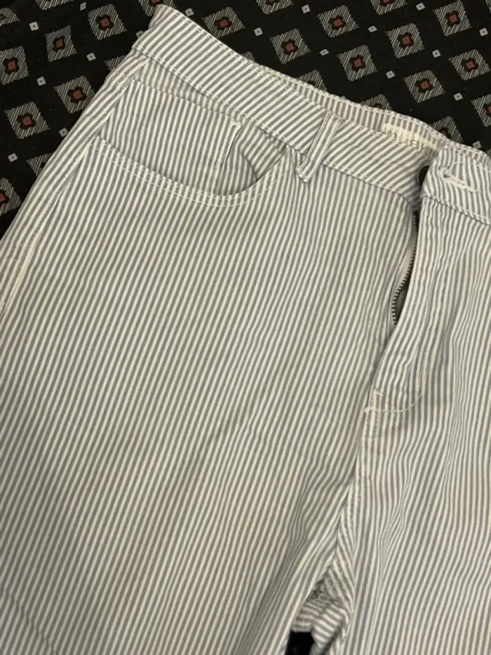 Pantalon jeans rayé - photo numéro 2