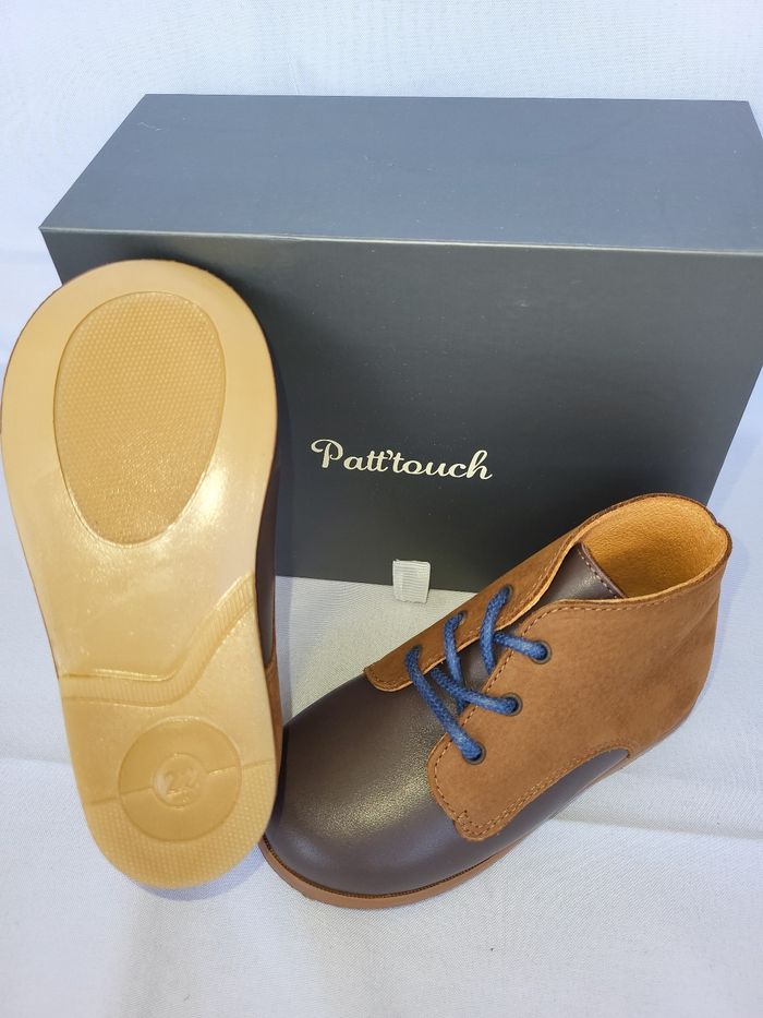 Chaussures derby garçon en cuir marron Point 22 Made in France 🇨🇵 - photo numéro 4