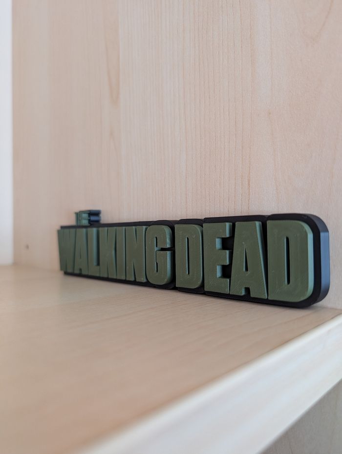 Bibelot mini enseigne statuette logo the walking dead - photo numéro 2