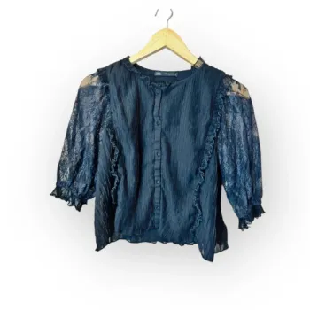 Blouse / chemise courte Zara noir  taille  s